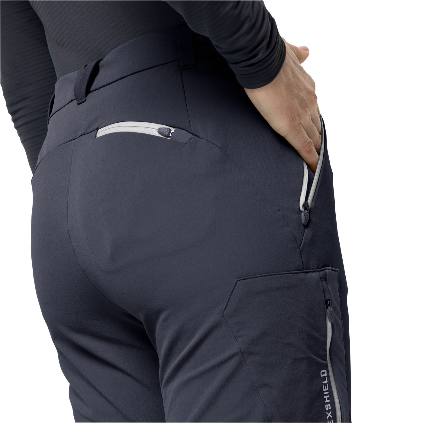 JACK WOLFSKIN - OVERLAND II PANTS W GRAPHITE – Bild 4