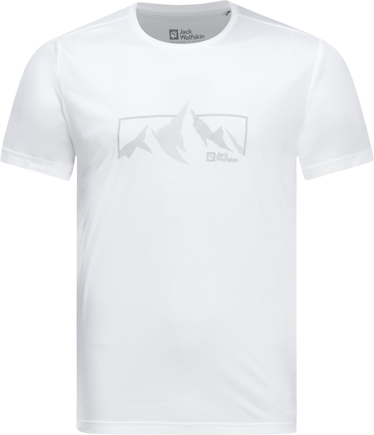 JACK WOLFSKIN - PEAK GRAPHIC T M STARK WHITE