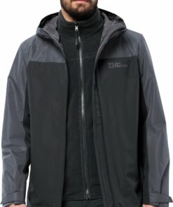 JACK WOLFSKIN - TAUBENBERG 3IN1 JKT M PHANTOM