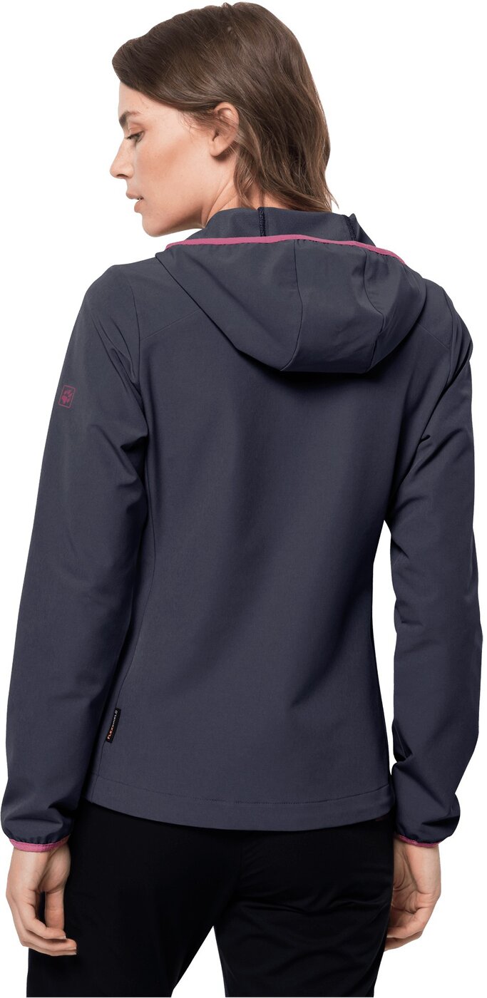 JACK WOLFSKIN - TURBULENCE JACKET WOMEN GRAPHITE – Bild 3