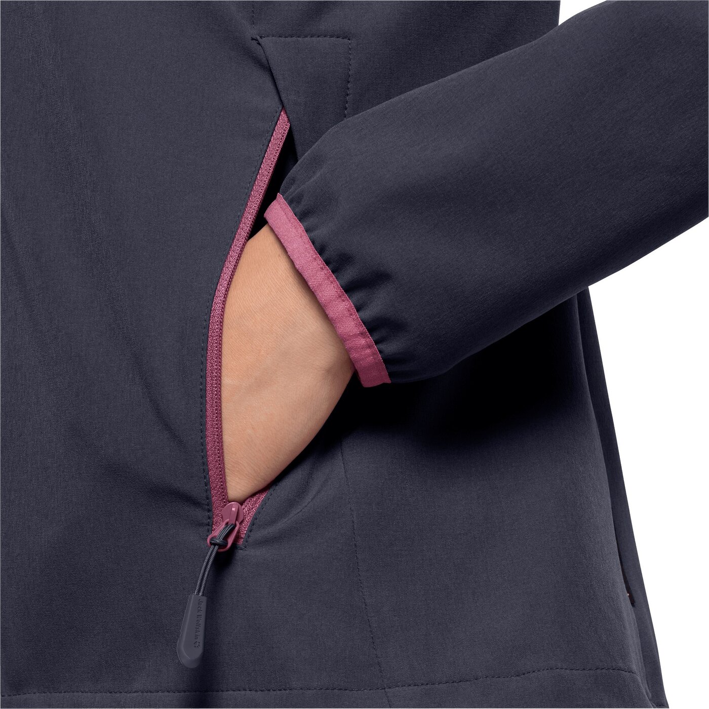 JACK WOLFSKIN - TURBULENCE JACKET WOMEN GRAPHITE – Bild 4