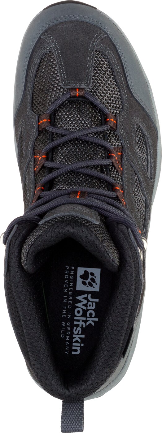 JACK WOLFSKIN - VOJO 3 TEXAPORE MID M GREY / ORANGE – Bild 3