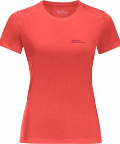 JACK WOLFSKIN - VONNAN S/S T W VIBRANT RED