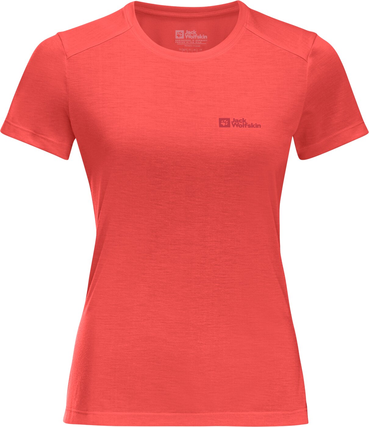 JACK WOLFSKIN - VONNAN S/S T W VIBRANT RED