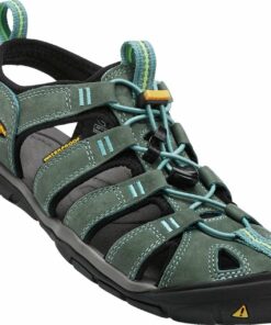 KEEN - CLEARWATER CNX LEATHER W-MINERAL BLUE/YE MINERAL BLUE/YELLOW