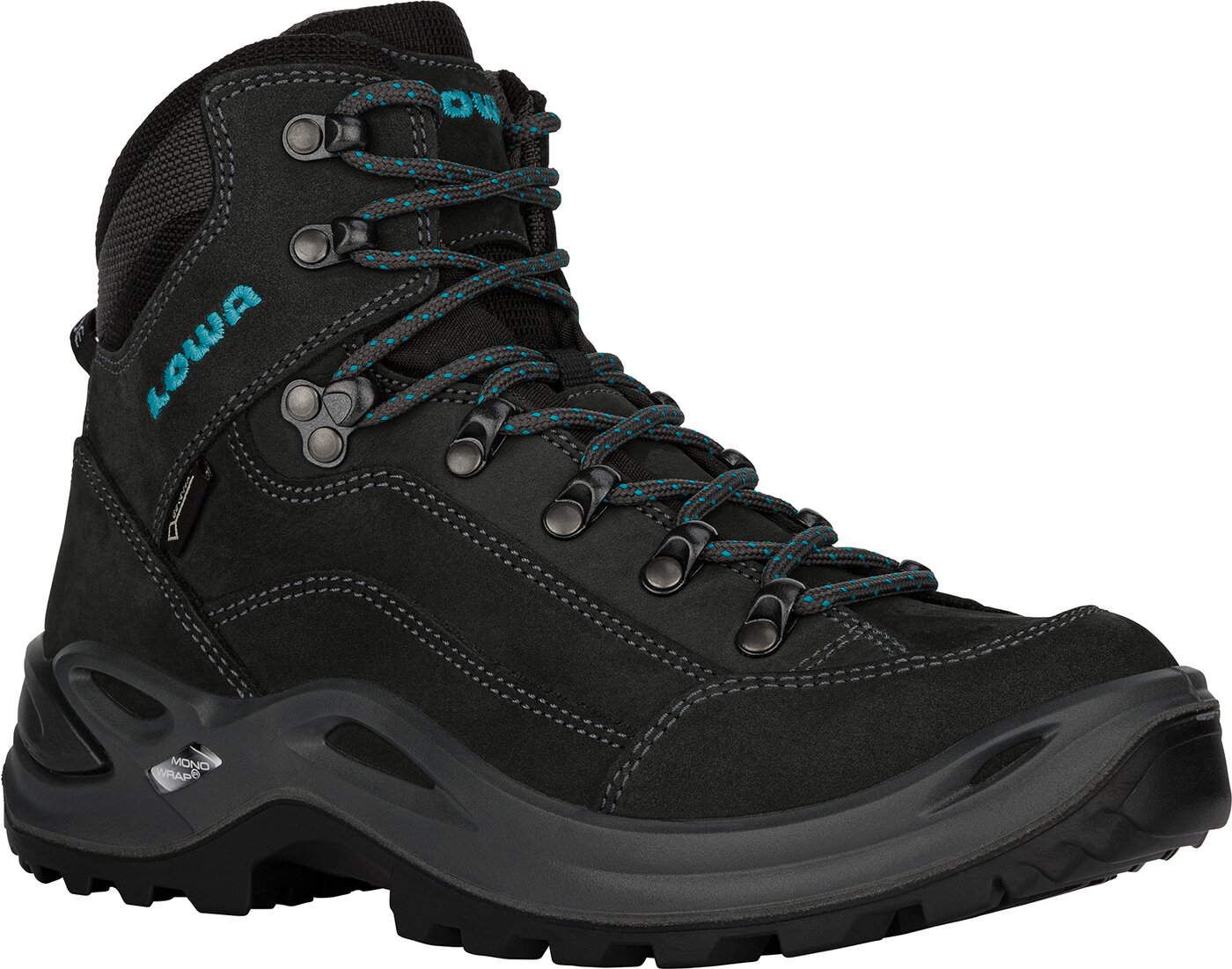 LOWA - RENEGADE GTX MID WS ASPHALT/TUERKIS – Bild 3