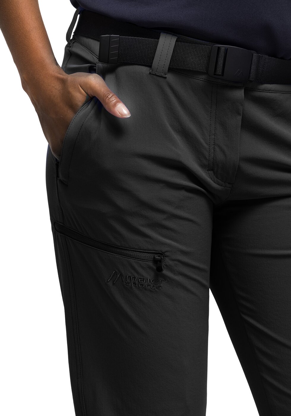 MAIER SPORTS - Inara slim Da-Hose el. BLACK – Bild 7