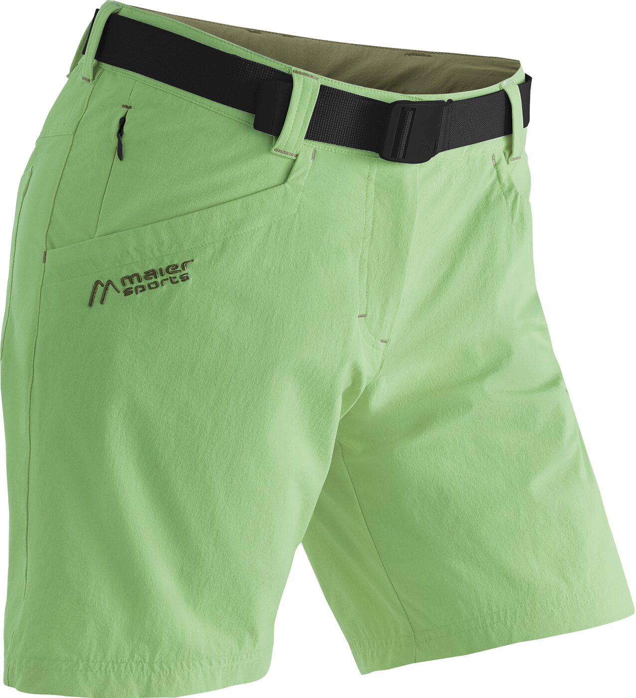 MAIER SPORTS - Lulaka Shorts Da-Bermuda el. BRAN BR GREEN/MILITARY GR