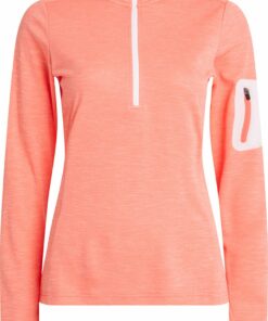 McKINLEY - Da.-Langarmshirt Tampo wms MELANGE/RED LIGHT/WH