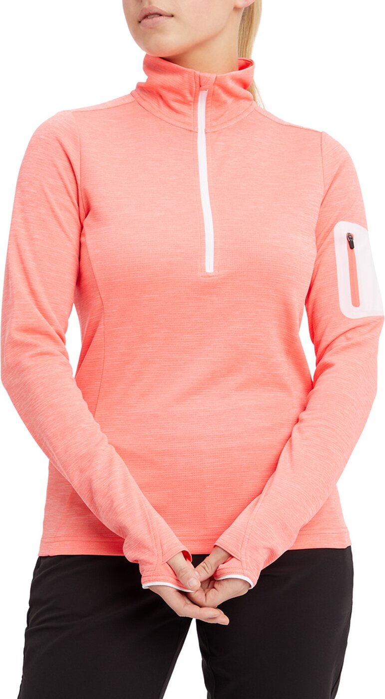McKINLEY - Da.-Langarmshirt Tampo wms MELANGE/RED LIGHT/WH – Bild 4