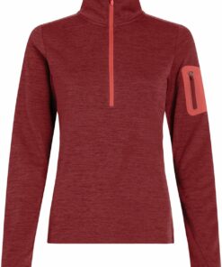 McKINLEY - Da.-Langarmshirt Tampo wms MELANGE/RED DARK/RED