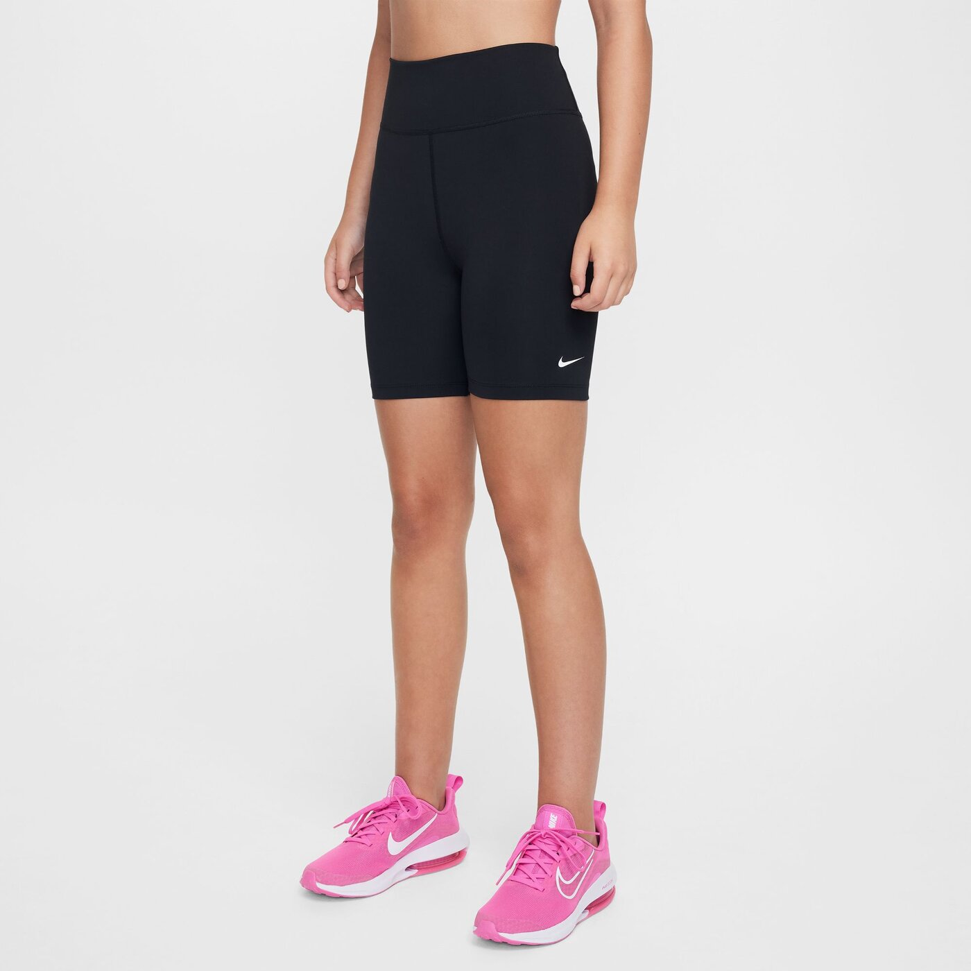 NIKE - G NK DF ONE 5IN BIKE SHORT BLACK/WHITE – Bild 4