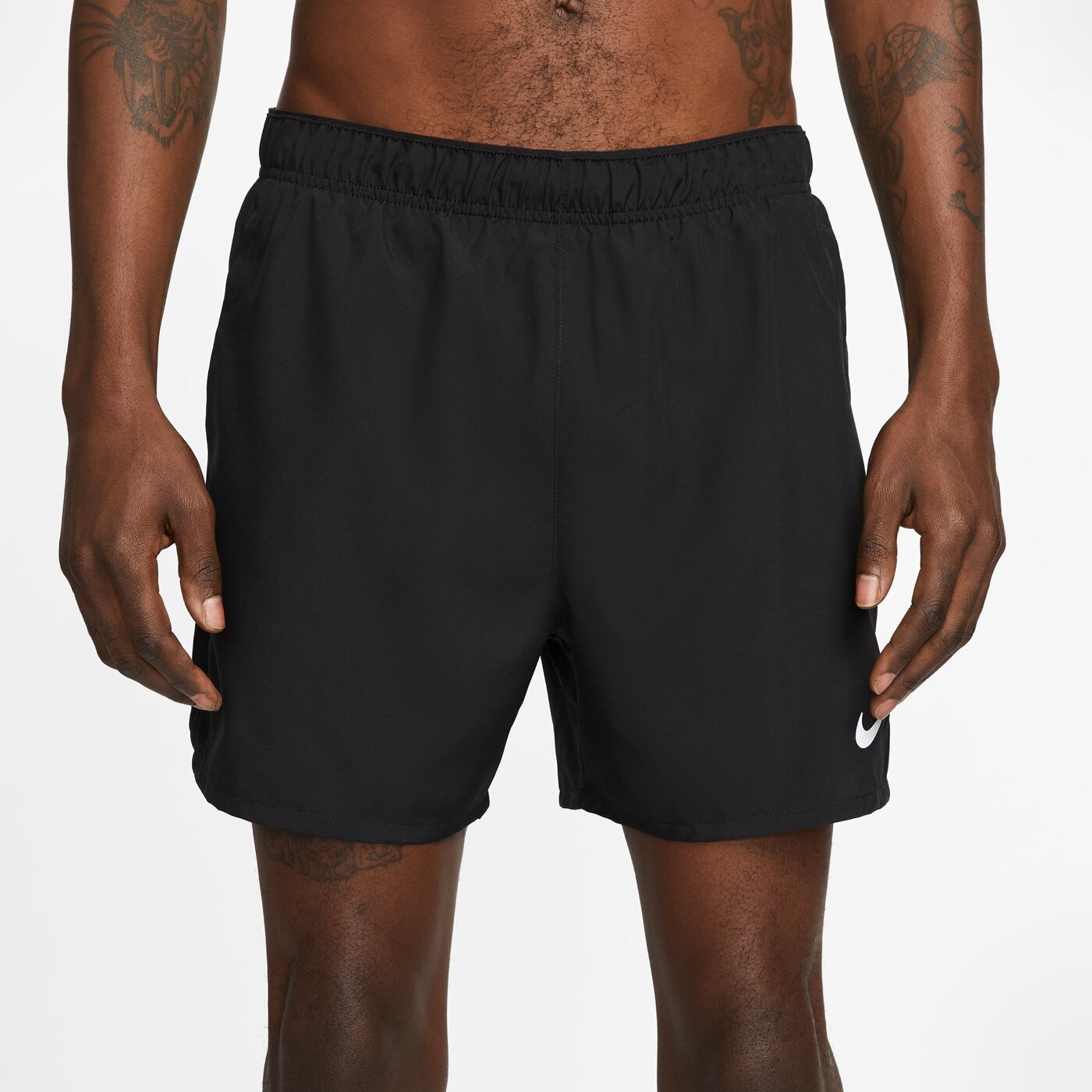 NIKE - M NK DF CHALLENGER 5BF SHORT BLACK/BLACK/BLACK/REFLECTIVE S
