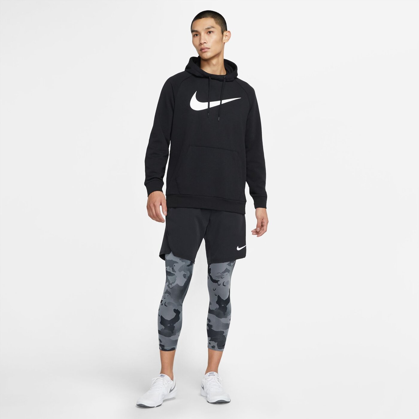 NIKE - M NK DF HDIE PO SWSH BLACK/WHITE – Bild 3