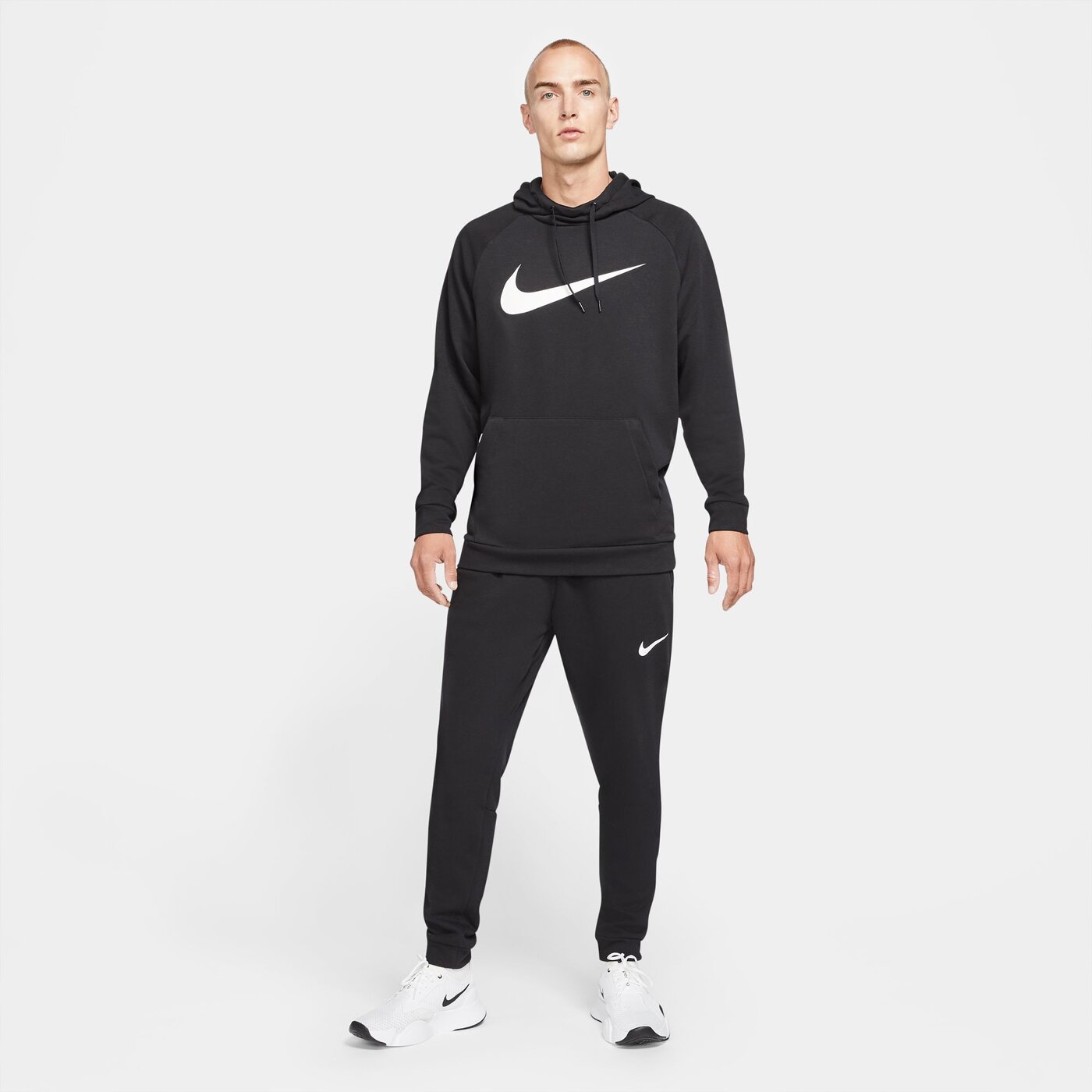 NIKE - M NK DF PNT TAPER FL BLACK/WHITE – Bild 3