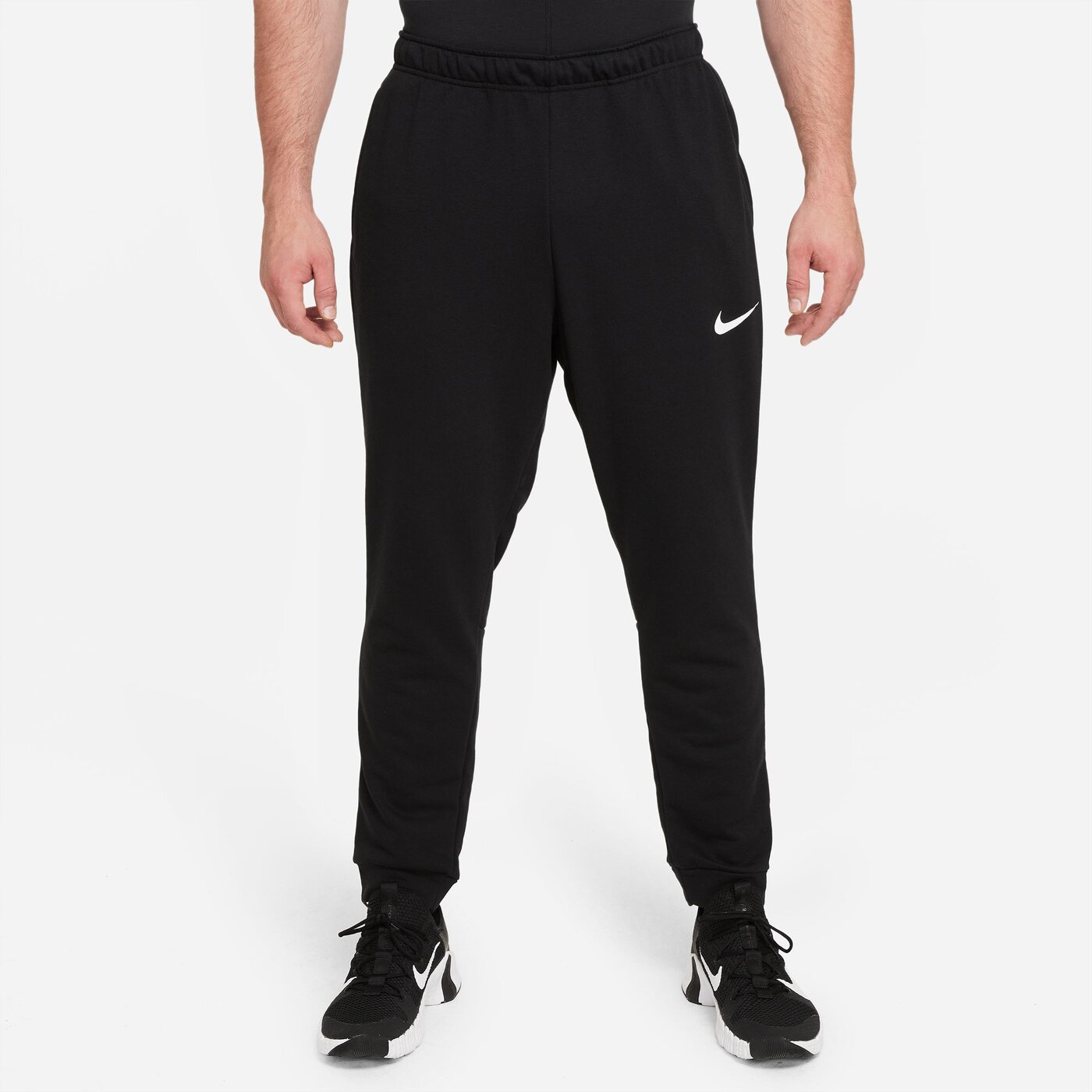 NIKE - M NK DF PNT TAPER FL BLACK/WHITE – Bild 4