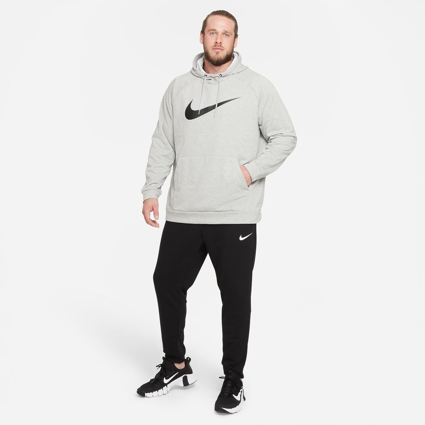 NIKE - M NK DF PNT TAPER FL BLACK/WHITE – Bild 6