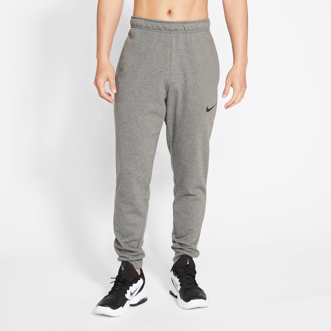 NIKE - M NK DF PNT TAPER FL DK GREY HEATHER/BLACK – Bild 3