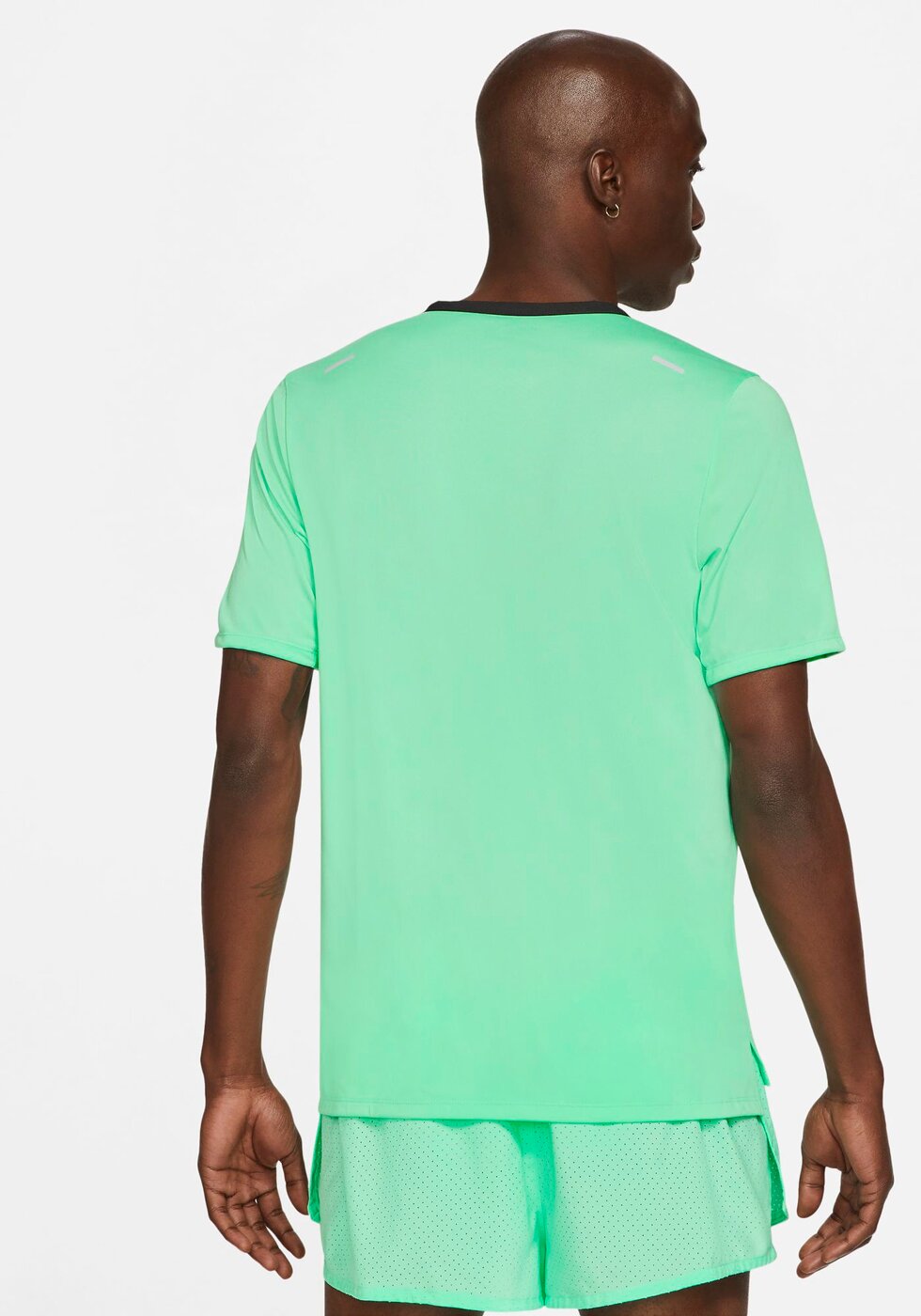 NIKE - M NK DF RISE 365 SS GREEN GLOW/REFLECTIVE SILV – Bild 2