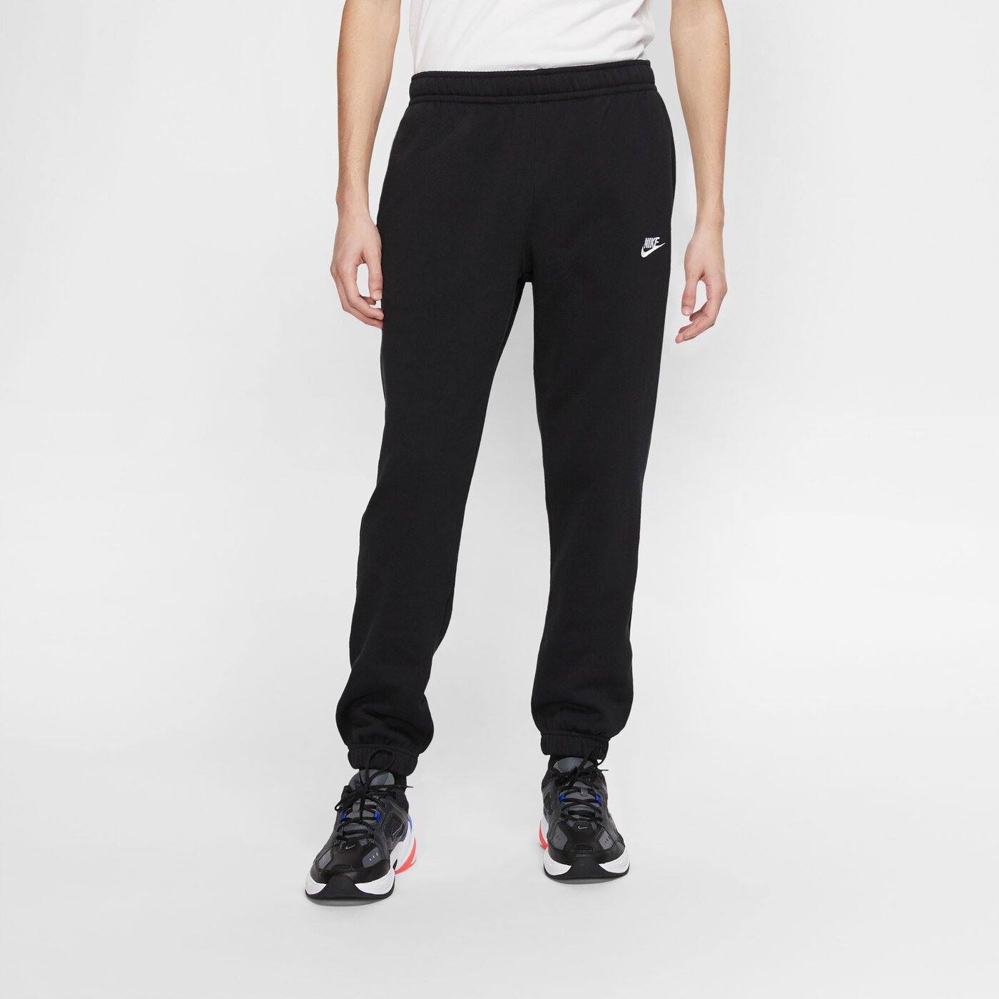 NIKE - M NSW CLUB PANT CF BB BLACK/BLACK/WHITE – Bild 3