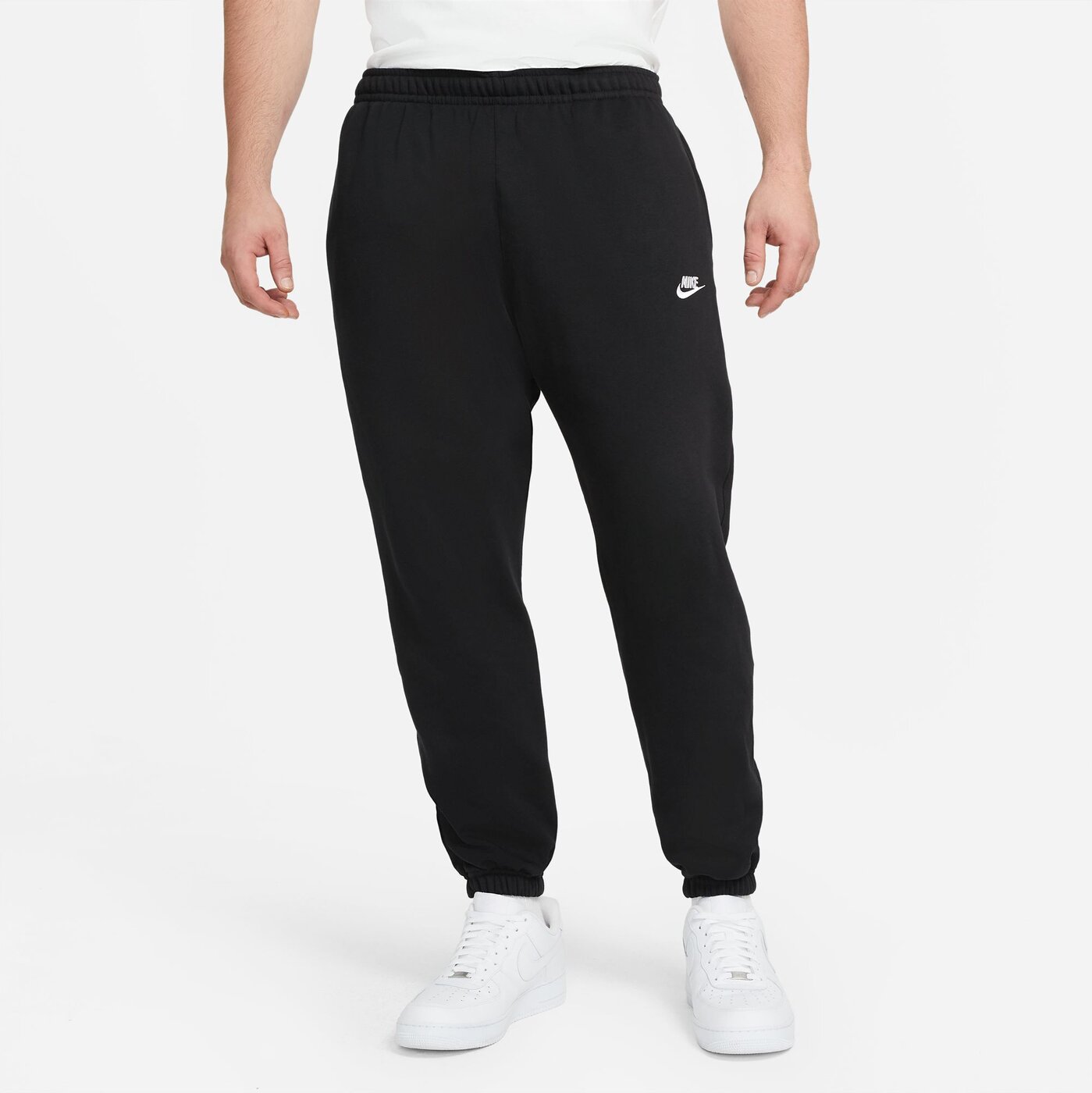 NIKE - M NSW CLUB PANT CF BB BLACK/BLACK/WHITE – Bild 6