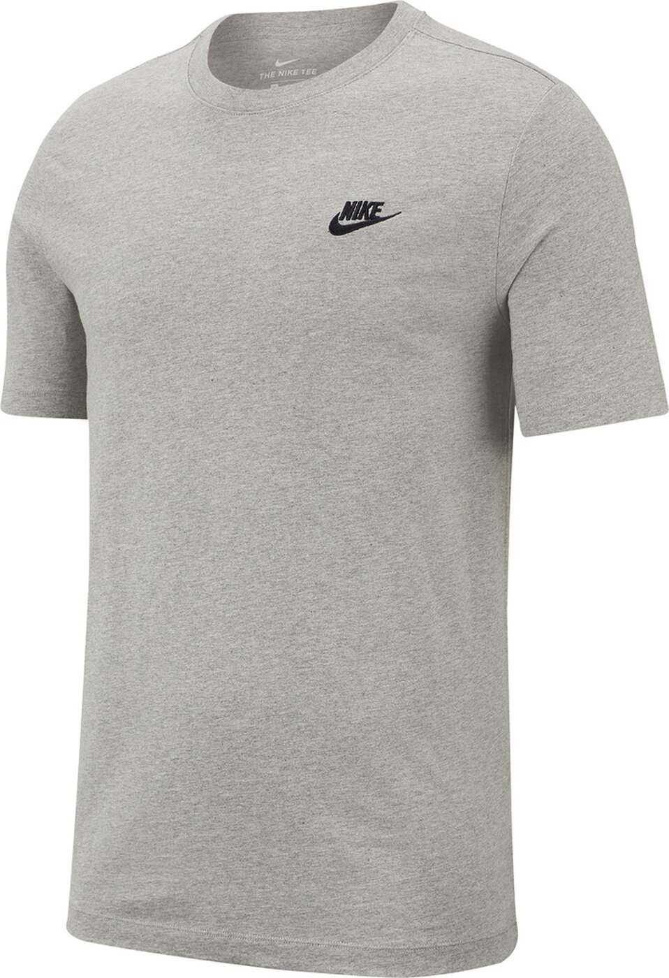 NIKE - M NSW CLUB TEE DK GREY HEATHER/BLACK