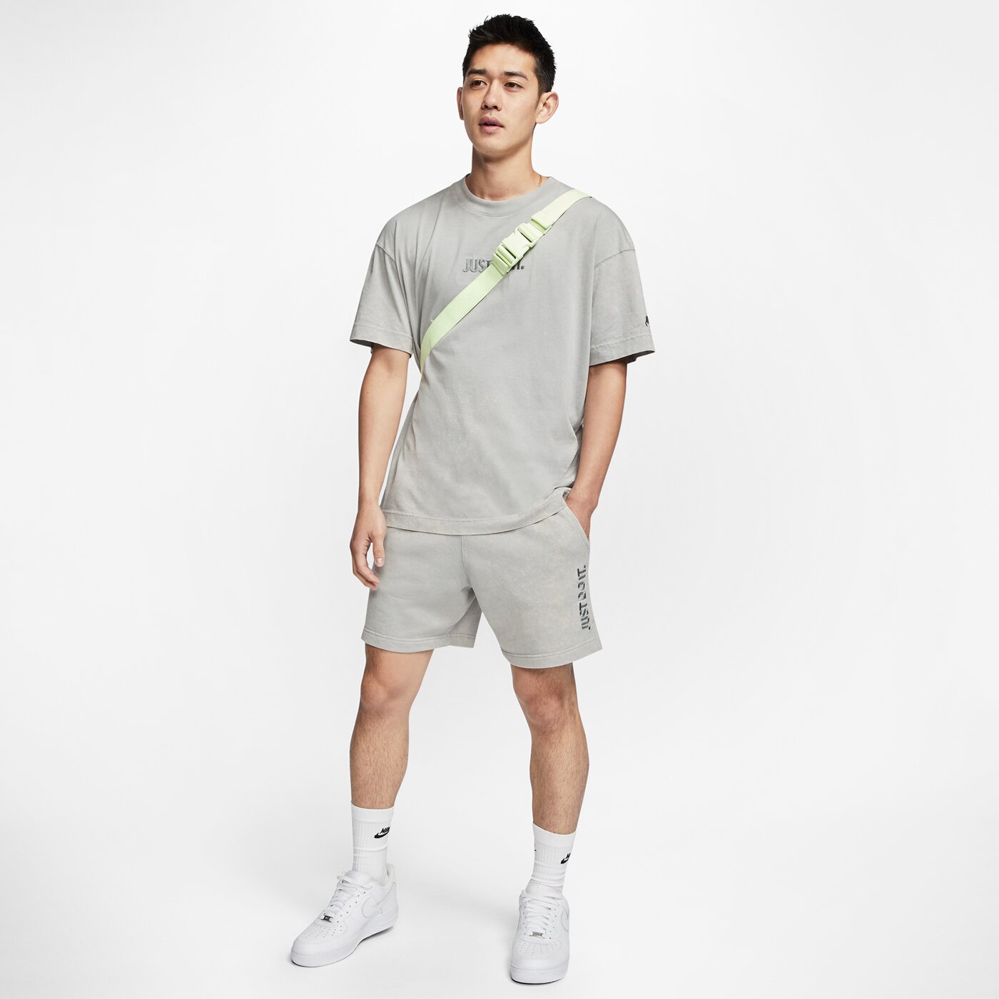 NIKE - M NSW JDI SHORT WASH LT SMOKE GREY/SAIL – Bild 9