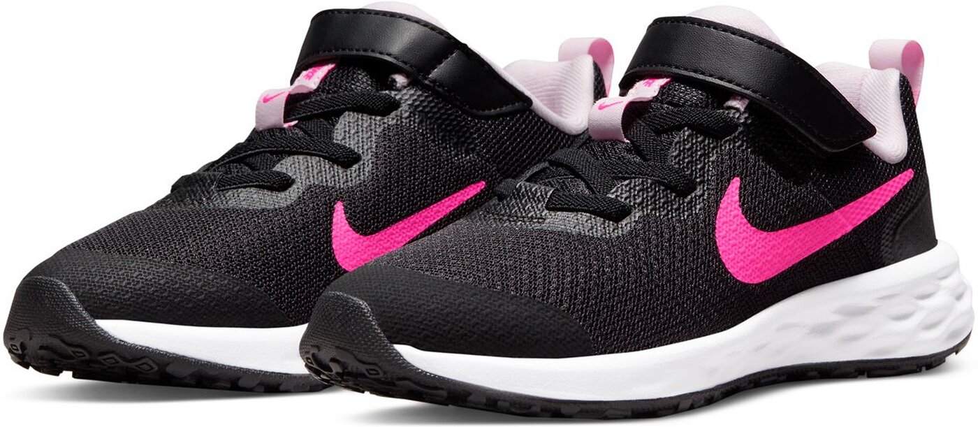 NIKE - NIKE REVOLUTION 6 NN (PSV) BLACK/HYPER PINK-PINK FOAM – Bild 4