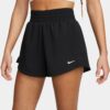 NIKE - W NK ONE DF HR 3IN 2N1 SHORT BLACK/REFLECTIVE SILV