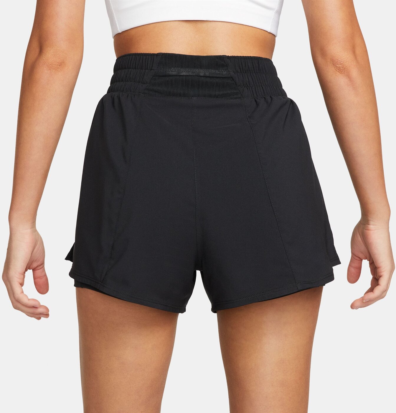 NIKE - W NK ONE DF HR 3IN 2N1 SHORT BLACK/REFLECTIVE SILV – Bild 2