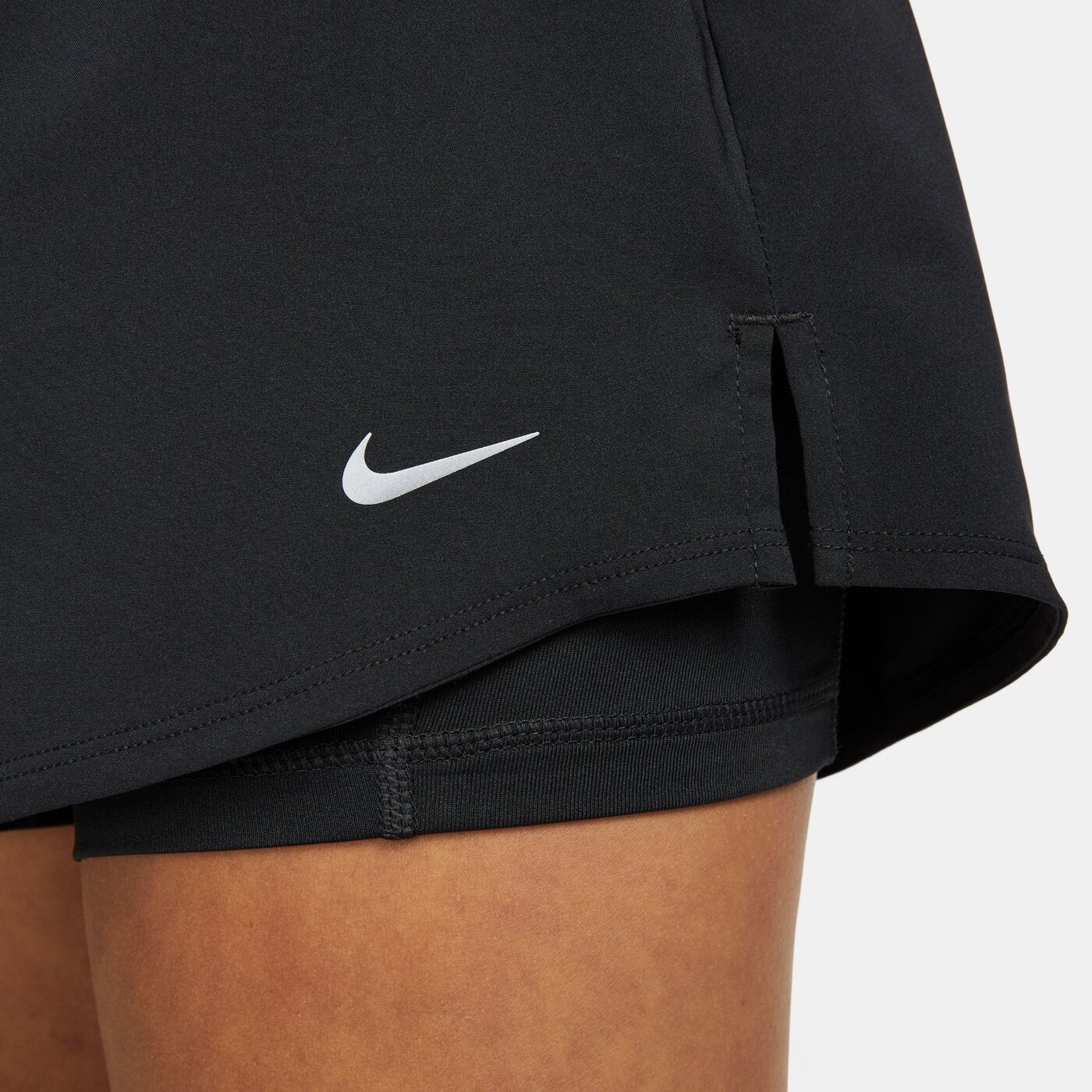 NIKE - W NK ONE DF HR 3IN 2N1 SHORT BLACK/REFLECTIVE SILV – Bild 7