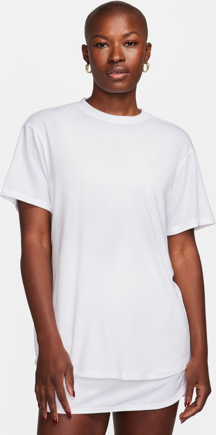 NIKE - W NK ONE RELAXED DF SS TOP WHITE/BLACK