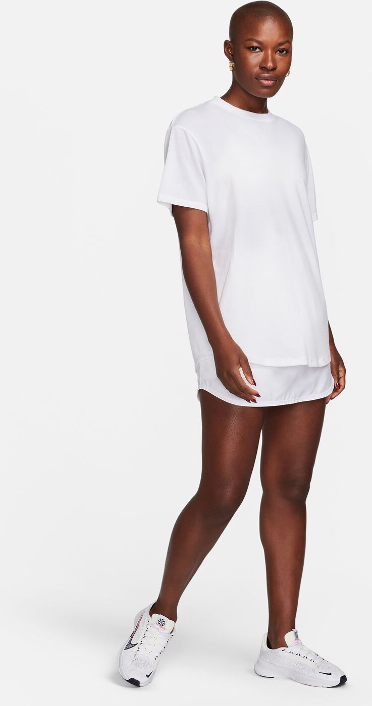 NIKE - W NK ONE RELAXED DF SS TOP WHITE/BLACK – Bild 3