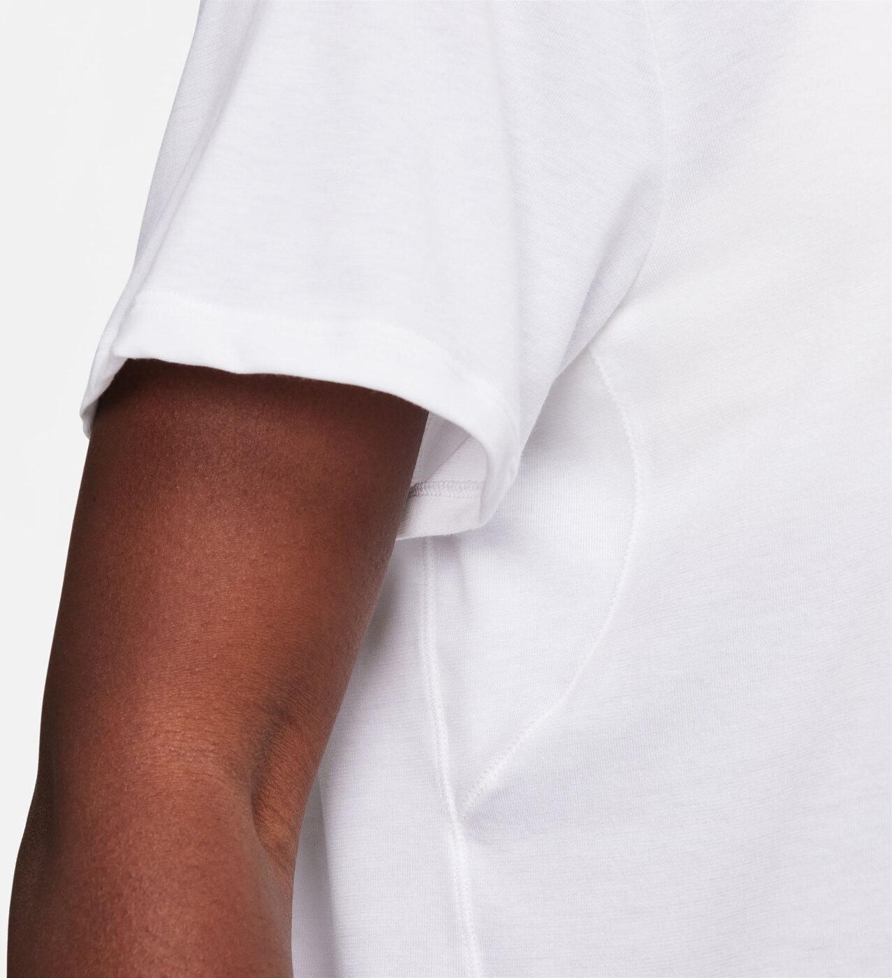 NIKE - W NK ONE RELAXED DF SS TOP WHITE/BLACK – Bild 4