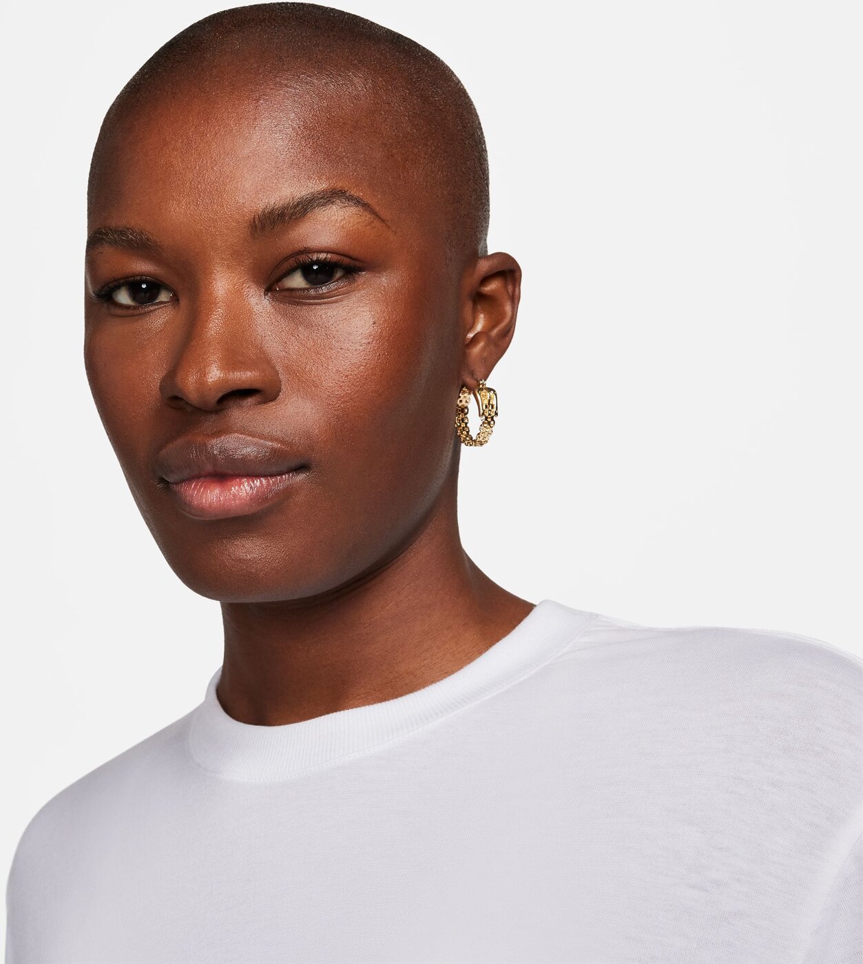 NIKE - W NK ONE RELAXED DF SS TOP WHITE/BLACK – Bild 6