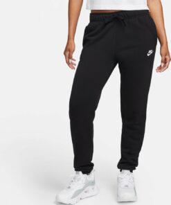 NIKE - W NSW CLUB FLC MR PANT STD BLACK/WHITE
