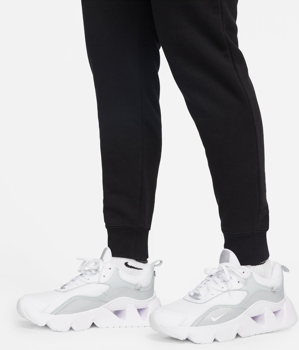 NIKE - W NSW CLUB FLC MR PANT STD BLACK/WHITE – Bild 5