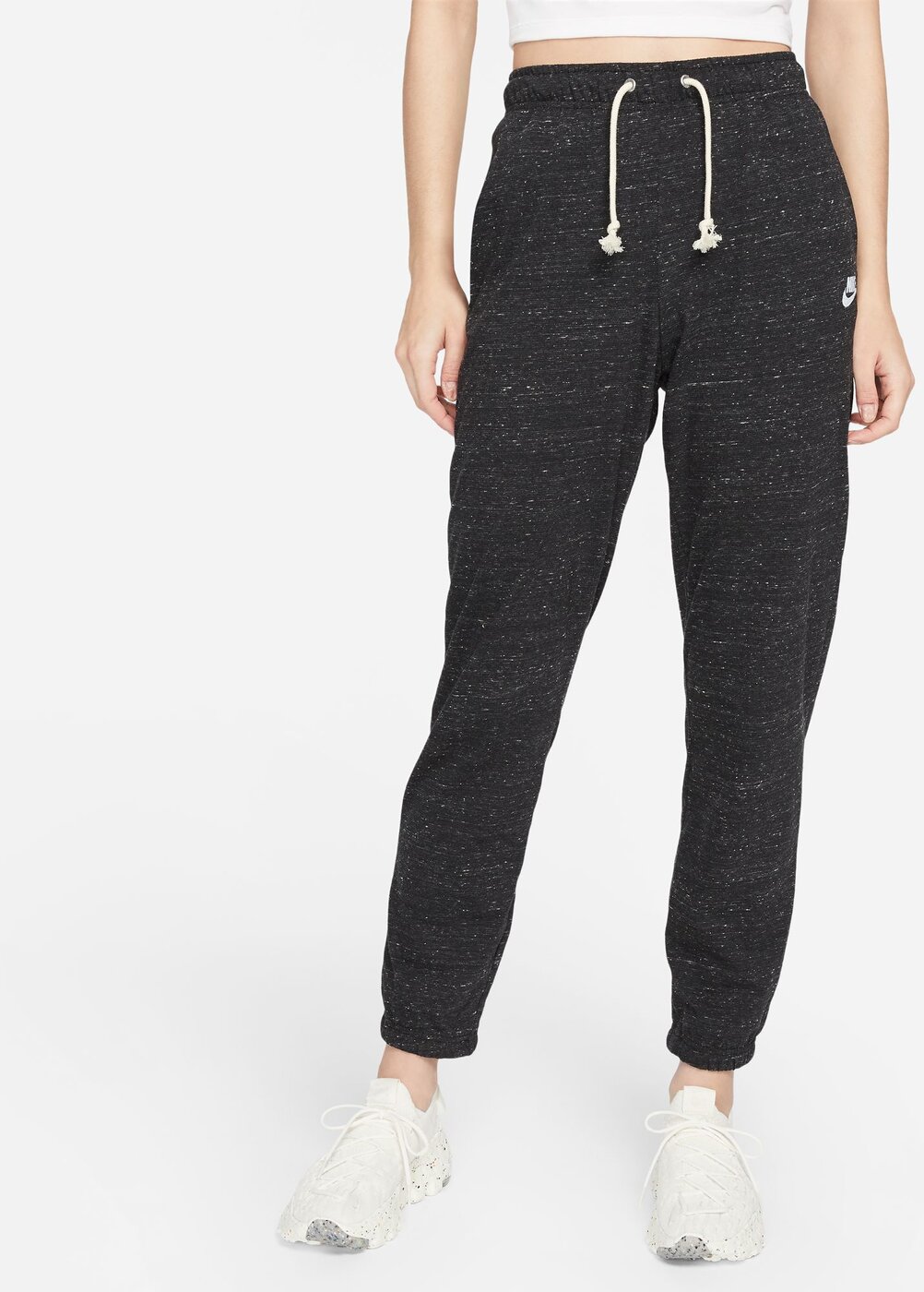 NIKE - W NSW GYM VNTG EASY PANT BLACK/WHITE