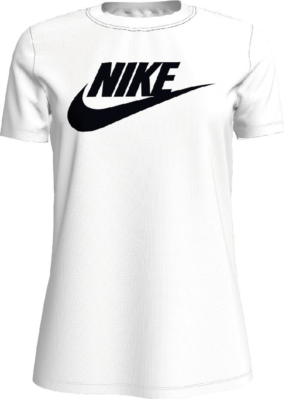 NIKE - W NSW TEE ESSNTL ICON FUTUR WHITE/BLACK – Bild 3