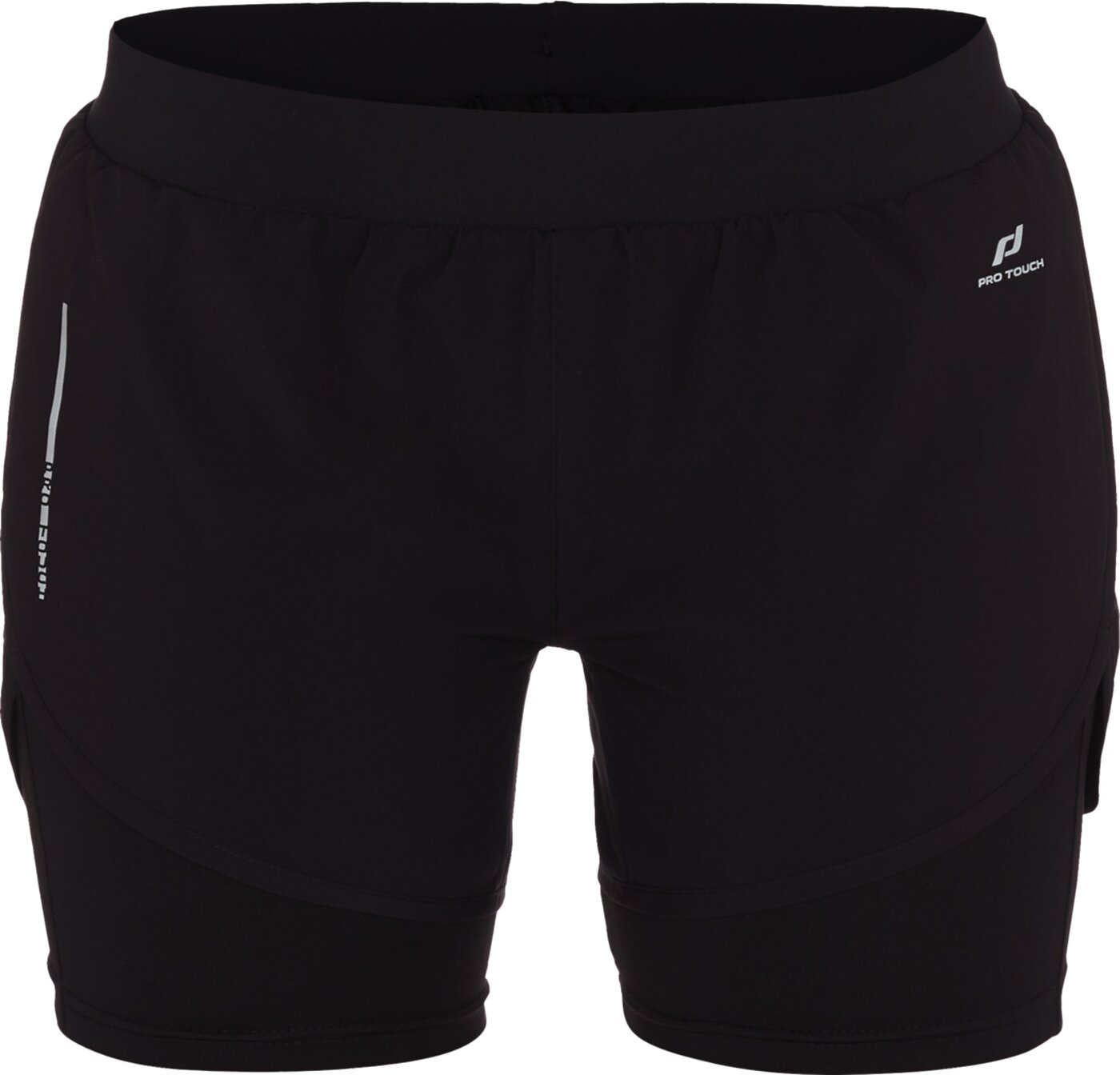 PRO TOUCH - Da.-Shorts 2-in-1 Rufina III BLACK/ BLACK