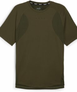 PUMA - ENERGY CLOUDSPUN MESH TEE DARK OLIVE
