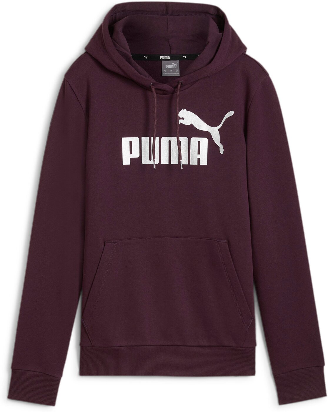 PUMA - ESS+ Metallic Logo Hoodie FL MIDNIGHT PLUM