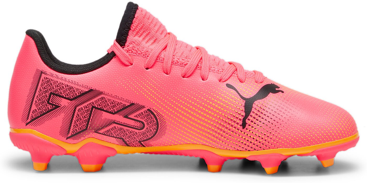 PUMA - FUTURE 7 PLAY FG/AG Jr SUNSET GLOW-PUMA BLACK-SUN STR