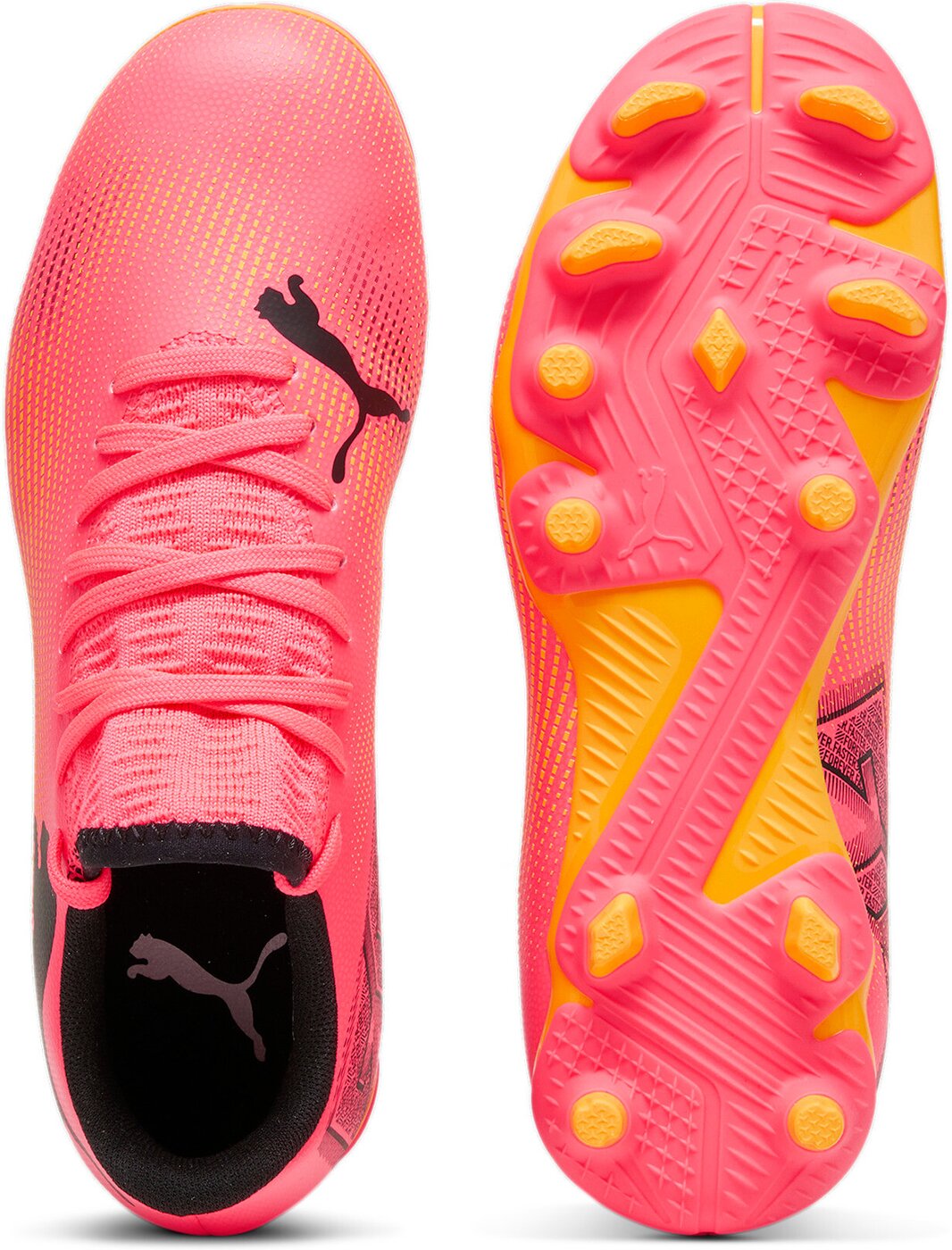 PUMA - FUTURE 7 PLAY FG/AG Jr SUNSET GLOW-PUMA BLACK-SUN STR – Bild 2