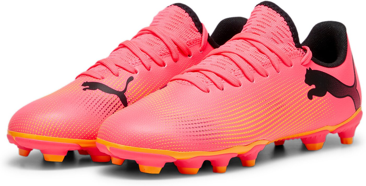 PUMA - FUTURE 7 PLAY FG/AG Jr SUNSET GLOW-PUMA BLACK-SUN STR – Bild 3