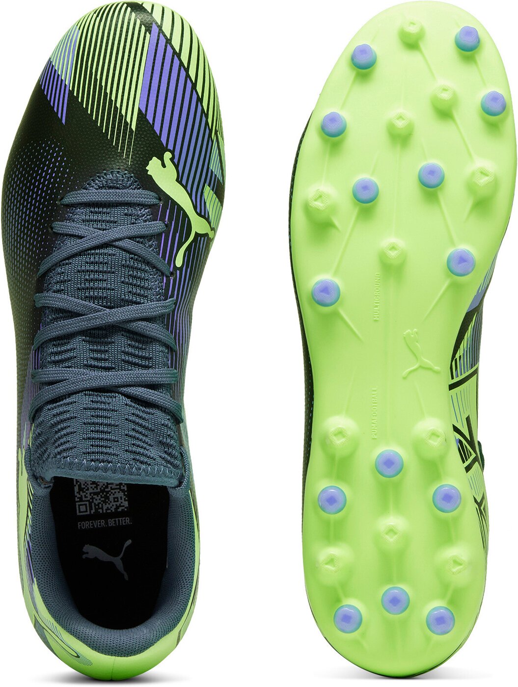 PUMA - FUTURE 7 PLAY MG GRAY SKIES-ELEKTRO PURPLE-FIZZY APP – Bild 2