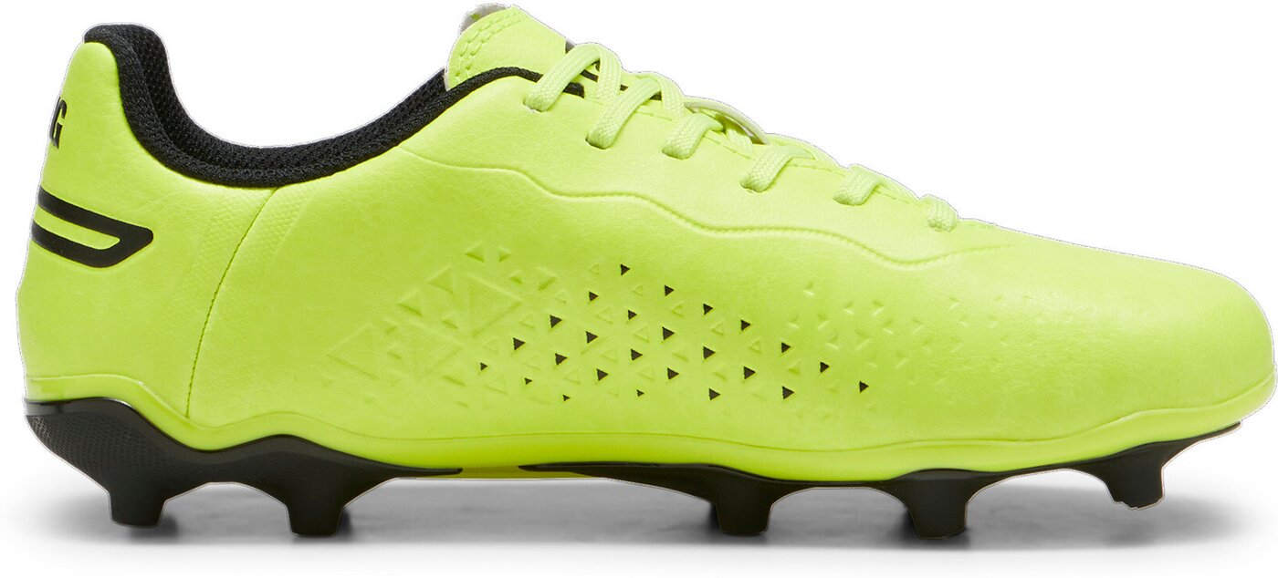 PUMA - KING MATCH FG/AG Jr ELECTRIC LIME-PUMA BLACK-POISO
