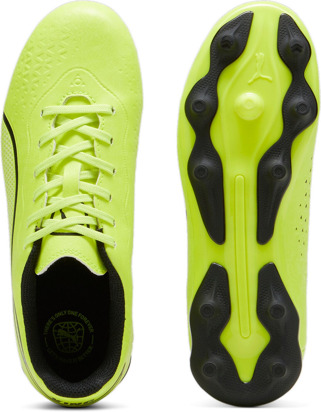 PUMA - KING MATCH FG/AG Jr ELECTRIC LIME-PUMA BLACK-POISO – Bild 2