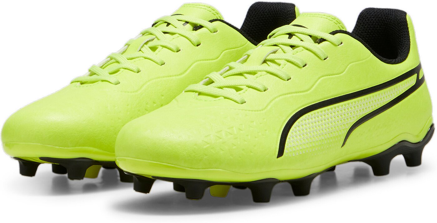 PUMA - KING MATCH FG/AG Jr ELECTRIC LIME-PUMA BLACK-POISO – Bild 3