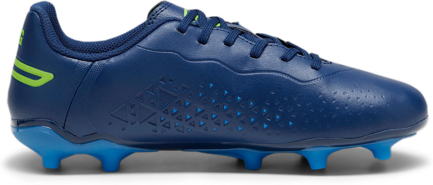 PUMA - KING MATCH FG/AG Jr PERSIAN BLUE-PRO GREEN-ULTRA B